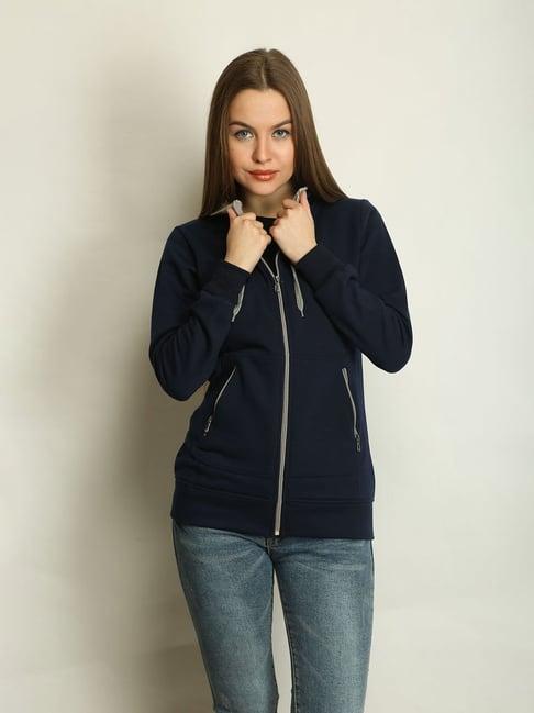 belle fille navy regular fit hoodie