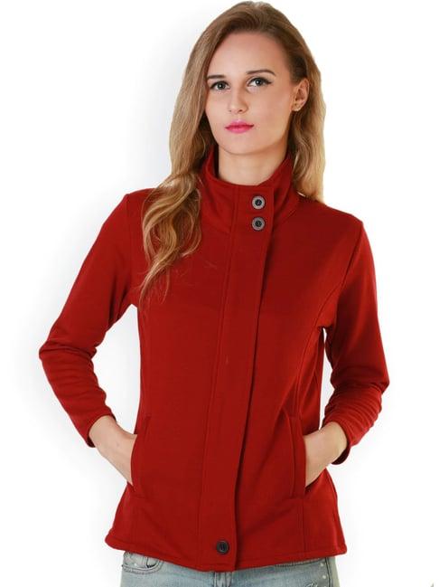 belle fille red regular fit jacket