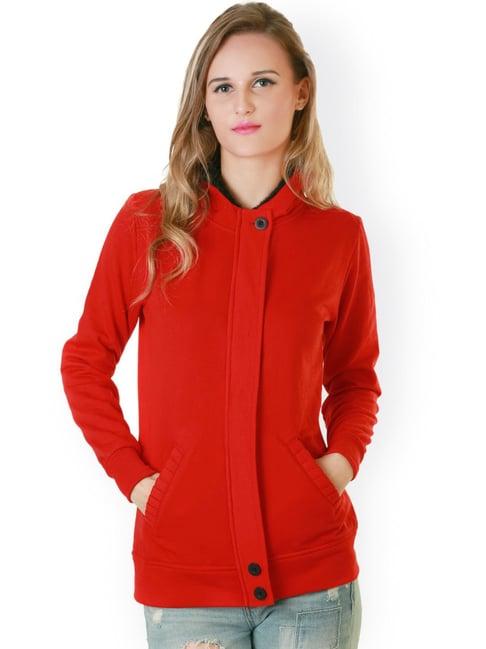 belle fille red regular fit jacket