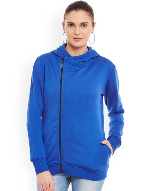 belle fille royal blue regular fit jacket