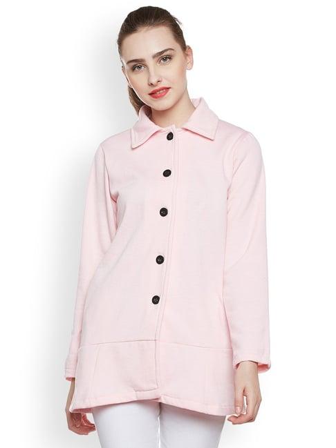 belle fille pink regular fit coat