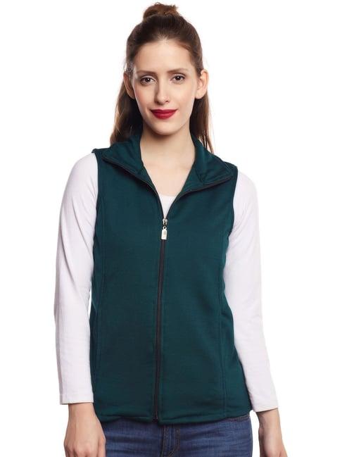 belle fille bottle green regular fit jacket