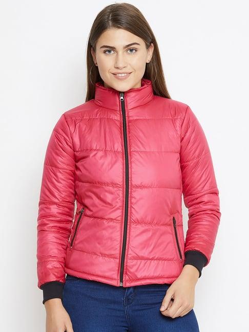 belle fille fuchsia quilted jacket