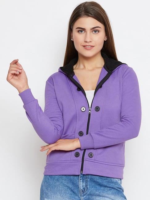 belle fille violet regular fit jacket