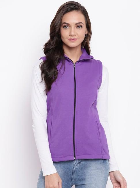 belle fille violet regular fit jacket