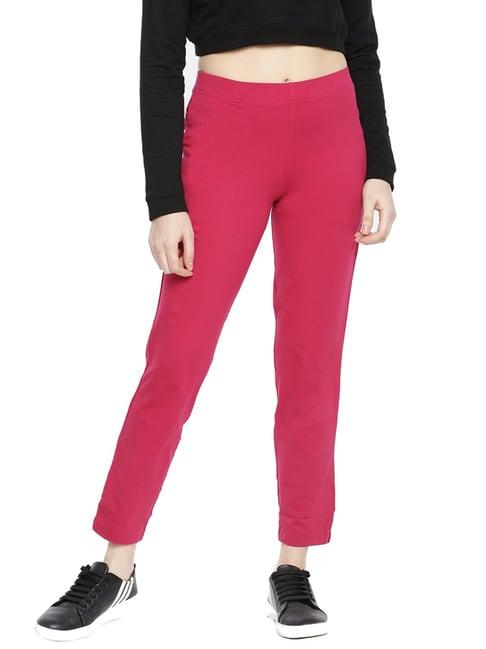 dollar missy fuchsia elasticated trousers