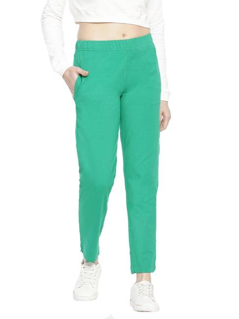 dollar missy green elasticated trousers