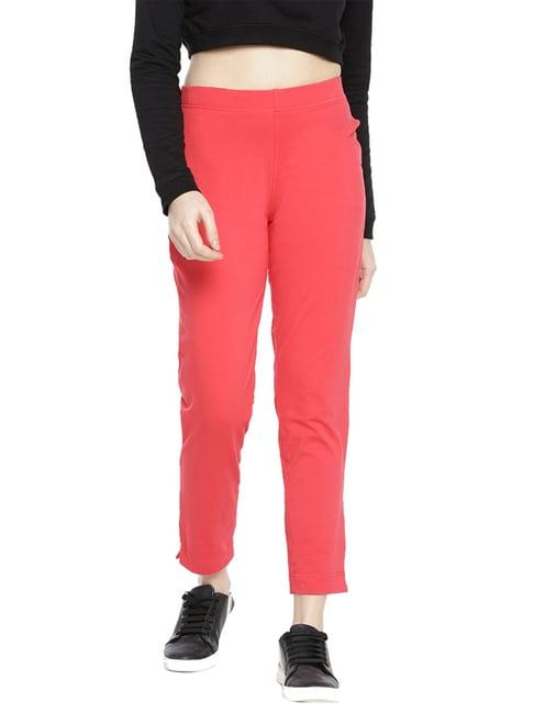 dollar missy pink elasticated trousers