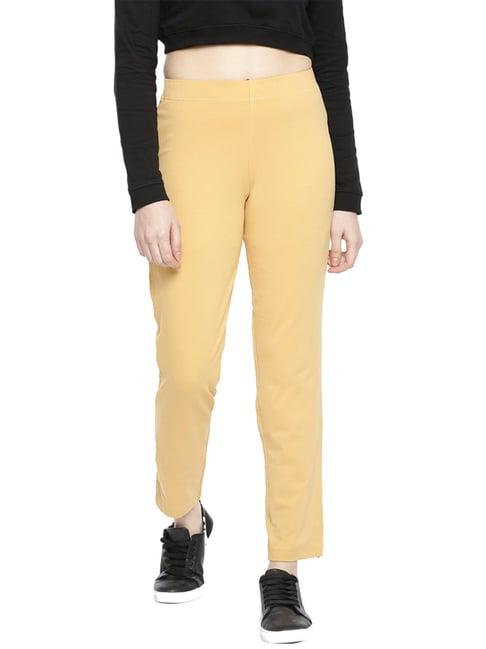 dollar missy beige elasticated trousers