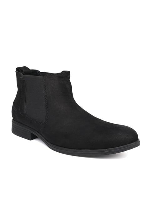 clog london men's black chelsea boots