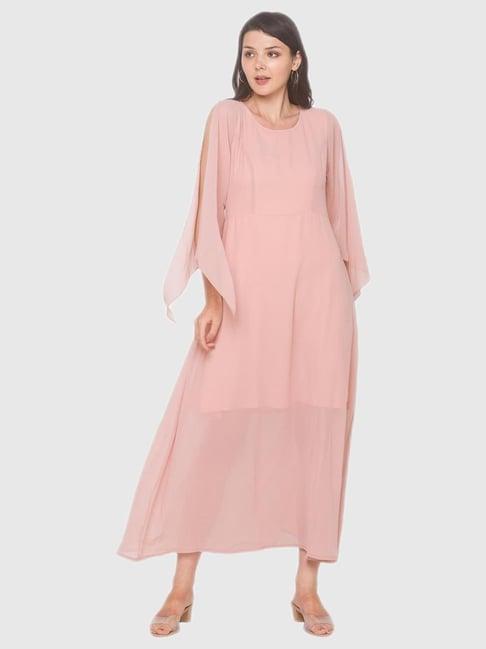 iti pink regular fit dress