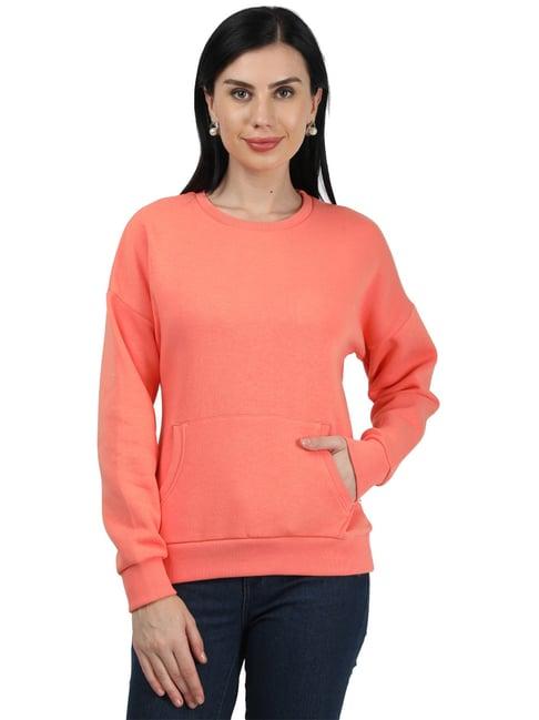 monte carlo coral regular fit sweatshirt