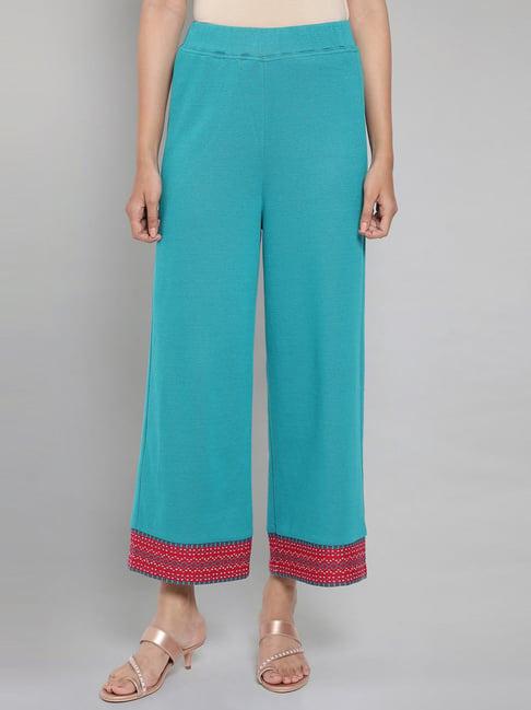 aurelia blue regular fit palazzos