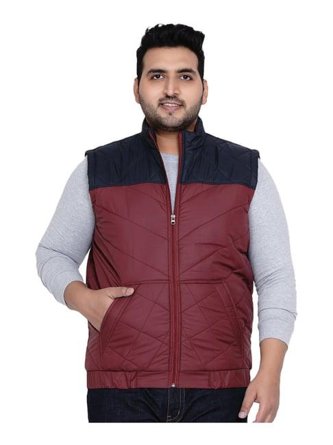 john pride wine & navy plus size jacket