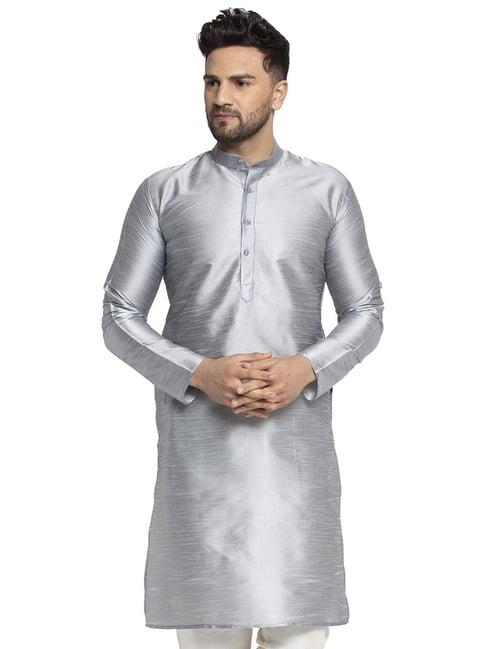 jompers silver regular fit kurta