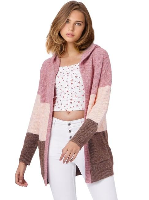 only pink regular fit cardigan