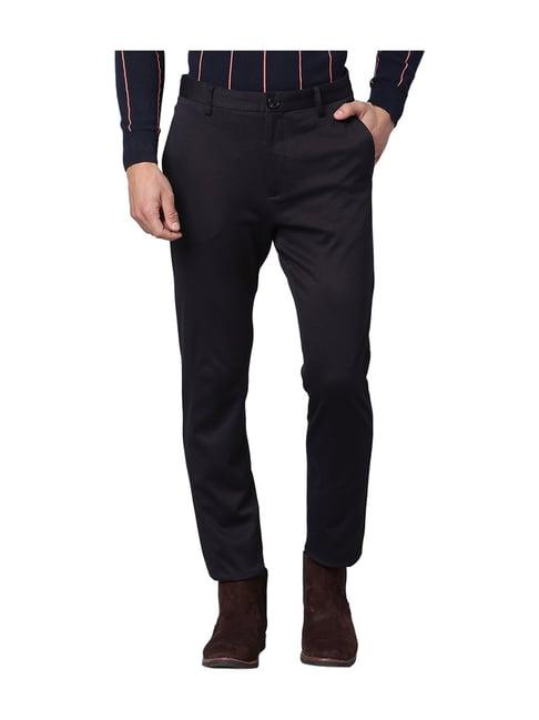 matinique navy solid trousers