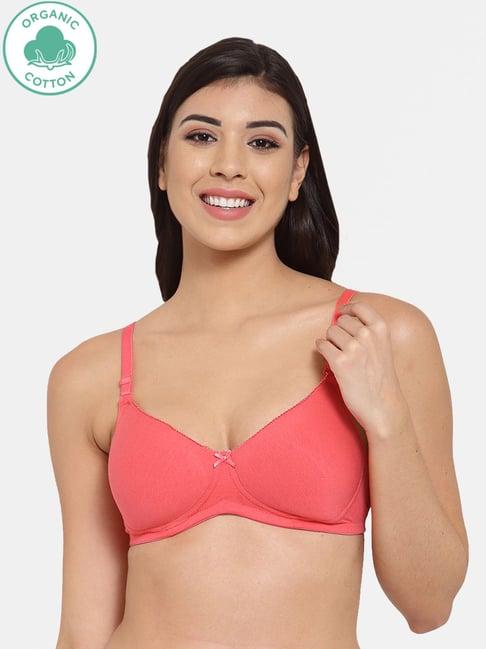 inner sense pink non wired padded t-shirt bra