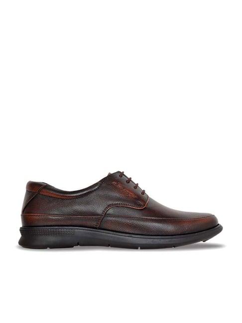 allen cooper men's brown derby shoes