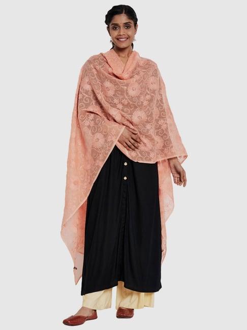 fabindia coral embroidered dupatta