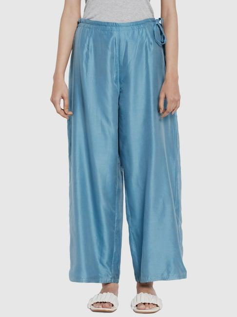 fabindia blue regular fit palazzos