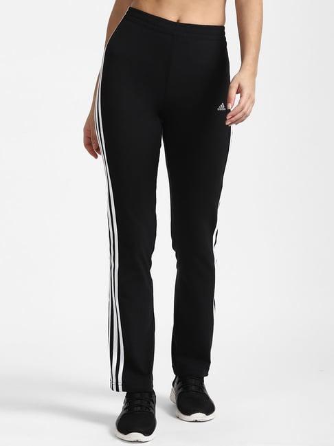 adidas black regular fit yoga track pants