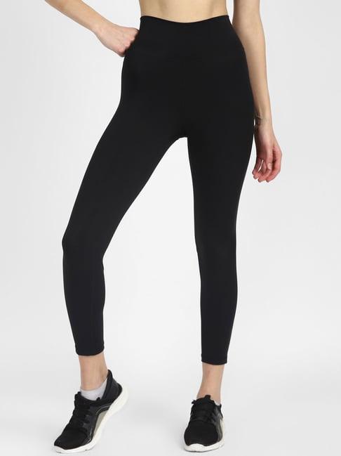 adidas black skinny fit optime 7/8 tights