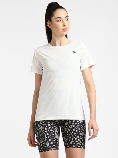 reebok white slim fit t-shirt