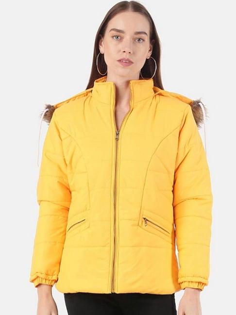 voxati yellow quilted jacket