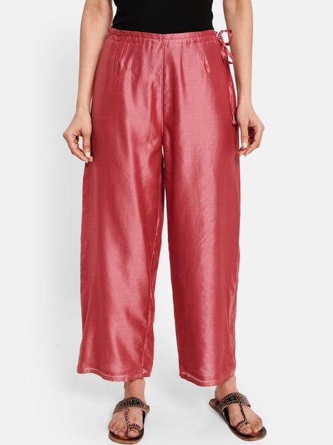 fabindia pink regular fit palazzos