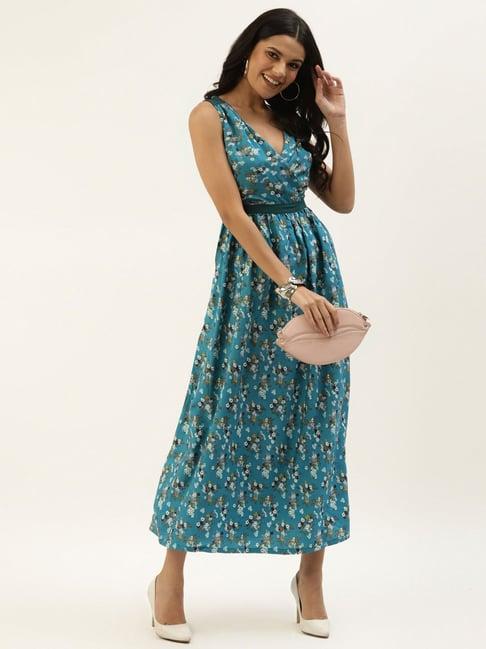 belle fille blue floral print dress