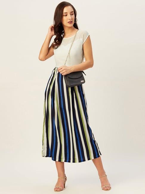 belle fille multicolor striped dress