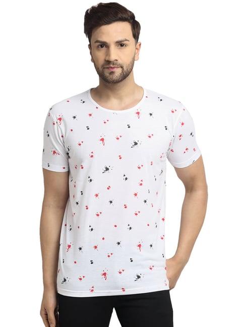 vimal jonney off white printed t-shirt