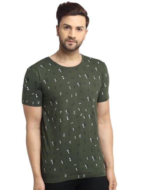 vimal jonney olive printed t-shirt