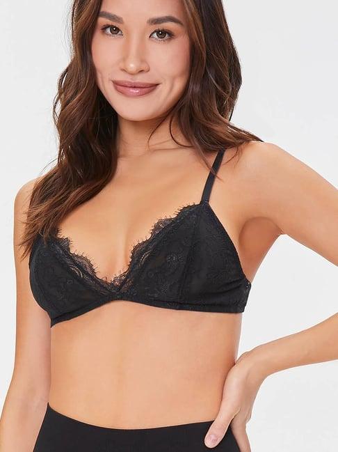 forever 21 black non wired non padded full coverage bra