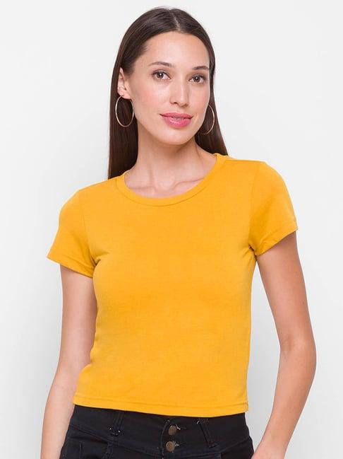 globus mustard regular fit t-shirt