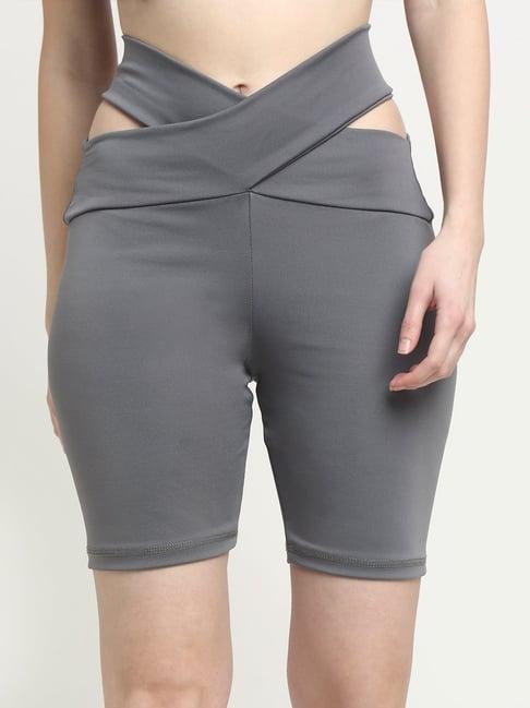 everdion grey high rise cycling shorts