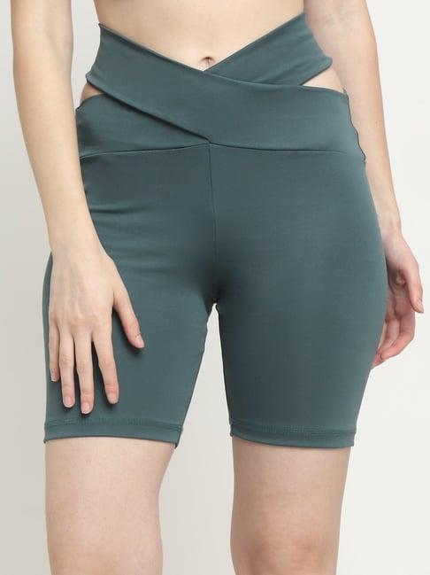 everdion teal high rise cycling shorts