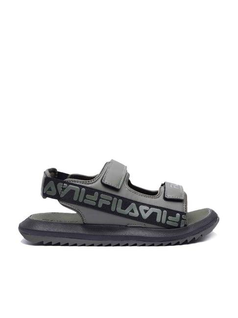 fila men's garramo plus grey floater sandals