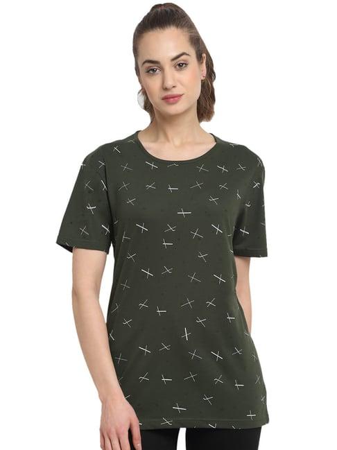 vimal jonney olive printed t-shirt