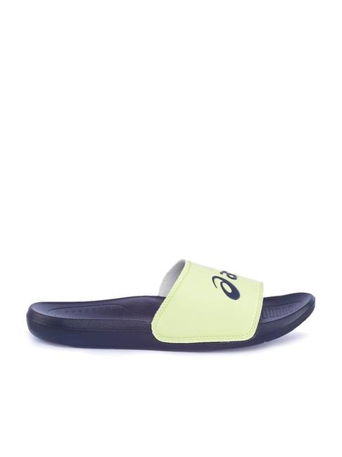 asics men's as003 yellow casual slides