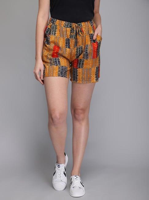 aditi wasan multicolor printed shorts