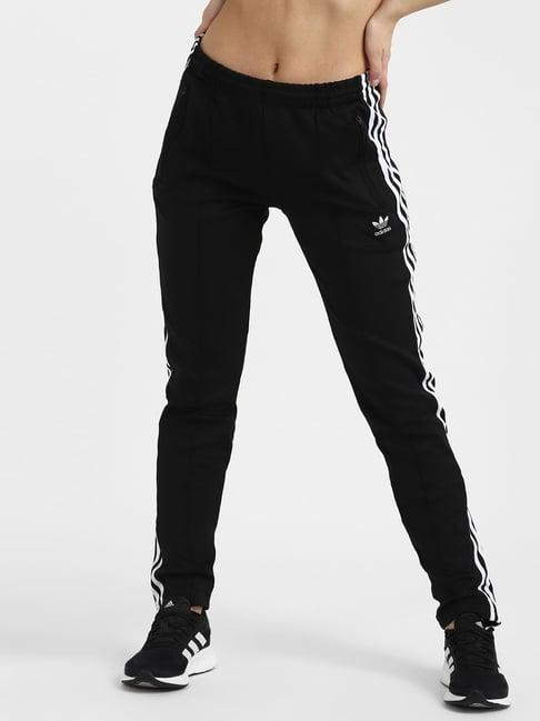 adidas originals black sst pb striped track pants