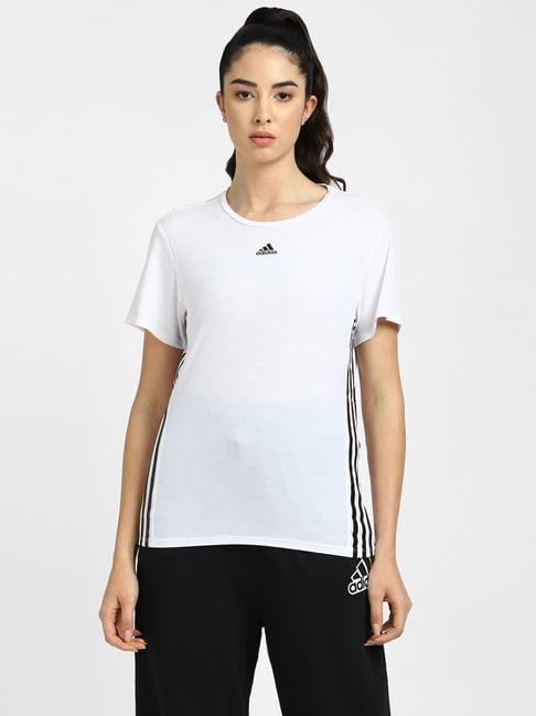 adidas white wtr icns 3s t training t-shirt