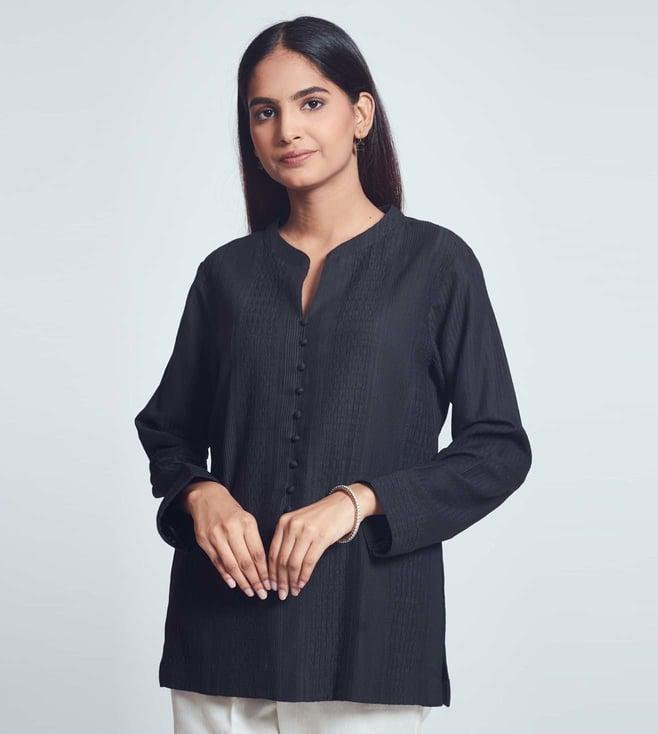 sheetal batra imsha midnight black kurta