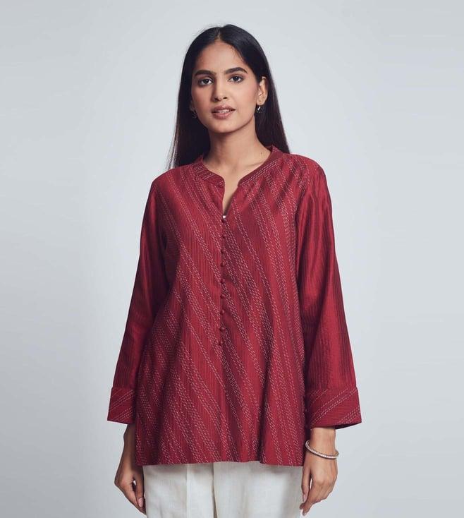 sheetal batra imaara burgundy maroon kurta