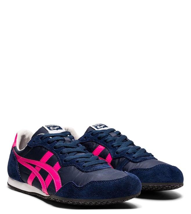 onitsuka tiger unisex serrano midnight & dragon fruit sneakers