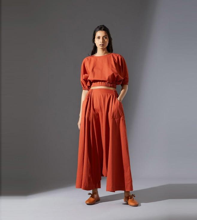 mati rust cotton new harem pant