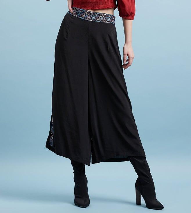 label ritu kumar black culottes pants