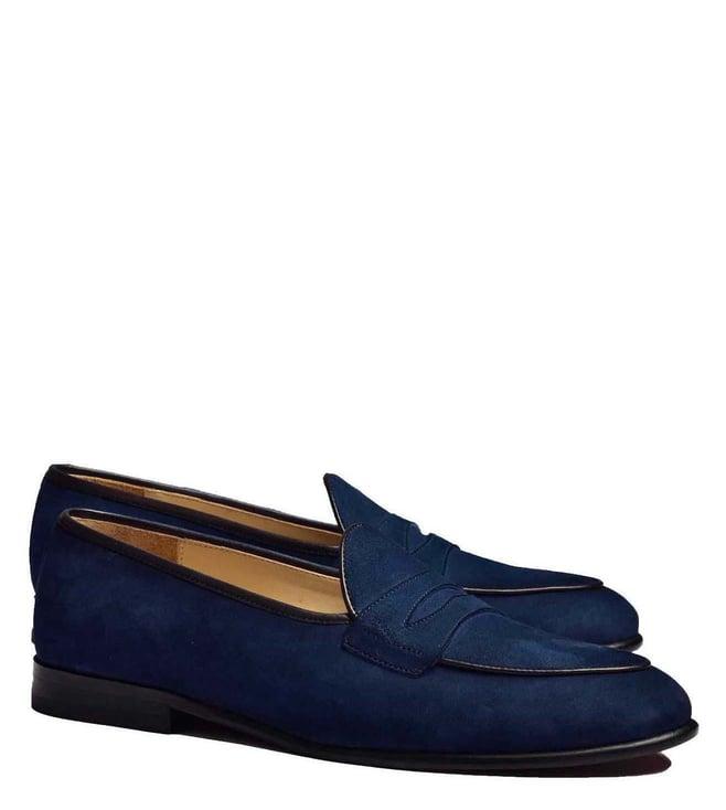 luxoro formello men's arno blue loafers